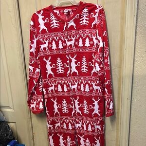 Festive Red and White Christmas Onesie